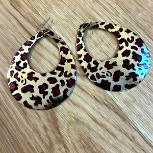 Pierced Cheetah 🐆 Print Earrings